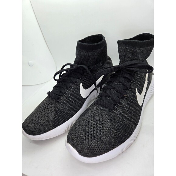 Nike LunarEpic Flyknit Shoes Mens 9 Black Road Running Athletic Workout Sneakers main image 5
